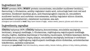 Whey Protein 80 Dietary Supplement Strawberry Flavour, 1 kg